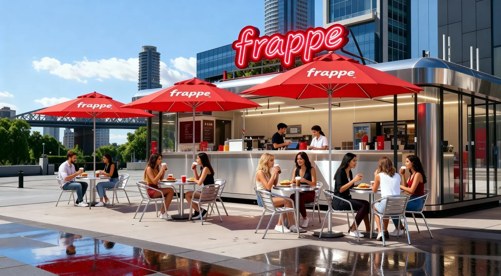Frappe in the city